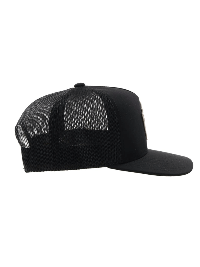 Hooey LS011T BK LONE STAR High Profile Snapback Trucker Hat - Adjustable Black Baseball Cap for Men & Women - Perfect for Outdoor Activities, Fishing, and Country Music Festivals