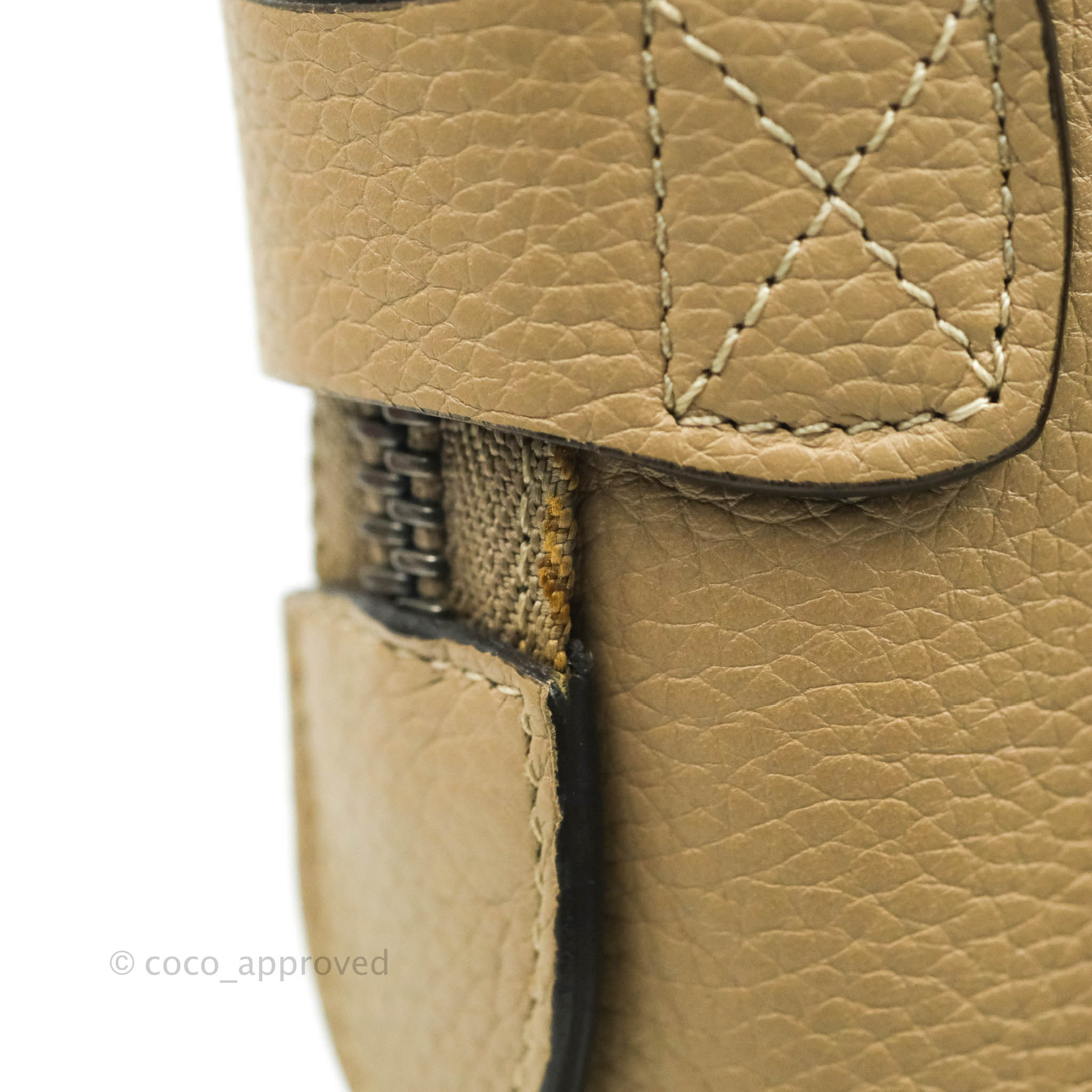 Celine Micro Luggage Handbag in Dune Grained Calfskin Leather - Luxury Crossbody Bag for Women, Perfect for Work, Travel & Everyday Use