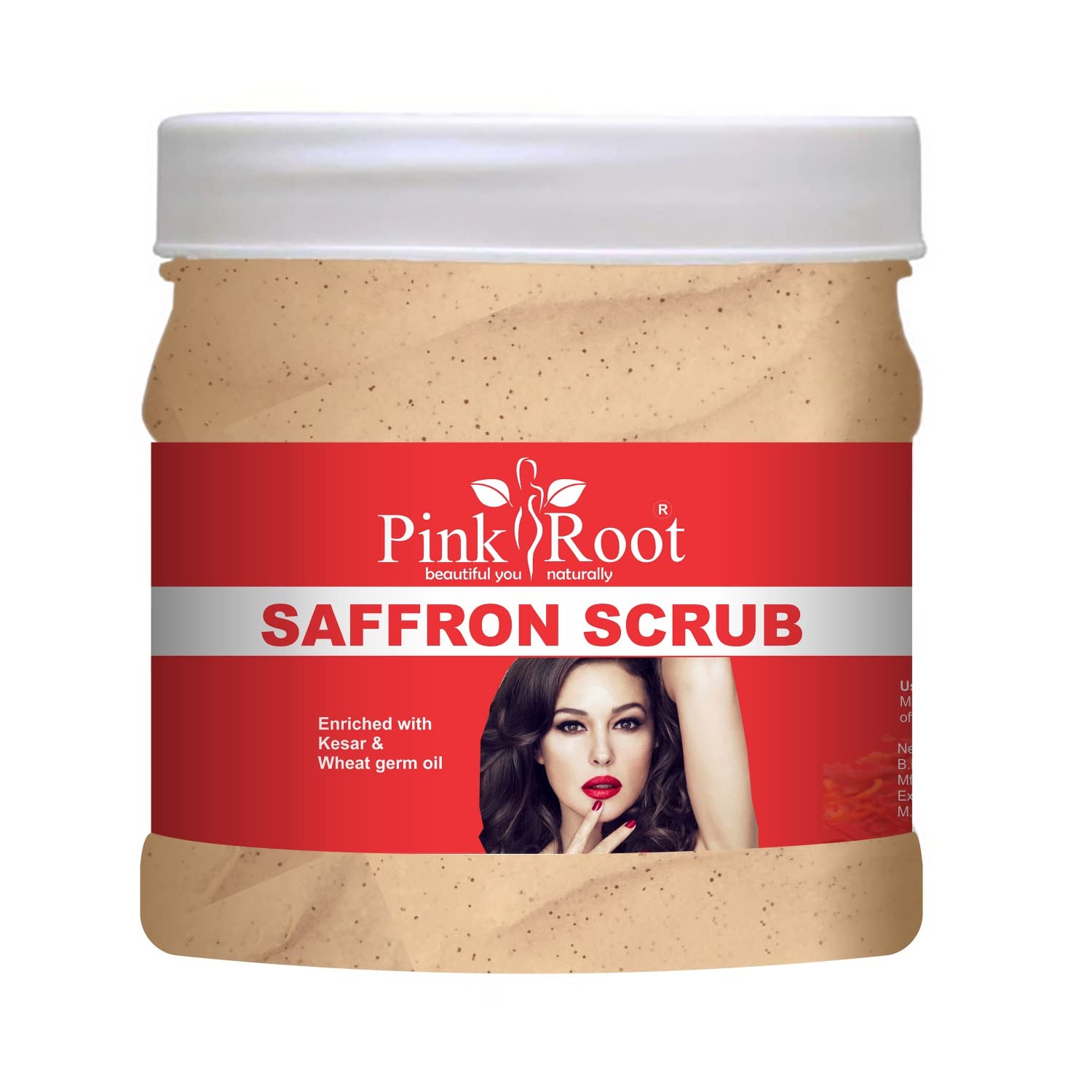 **Pink Root Green Tea Massage Gel & Saffron Scrub Set - 500ml Each | Natural Skincare for Relaxation & Exfoliation | Perfect for Spa, Home Use & Gift Giving**