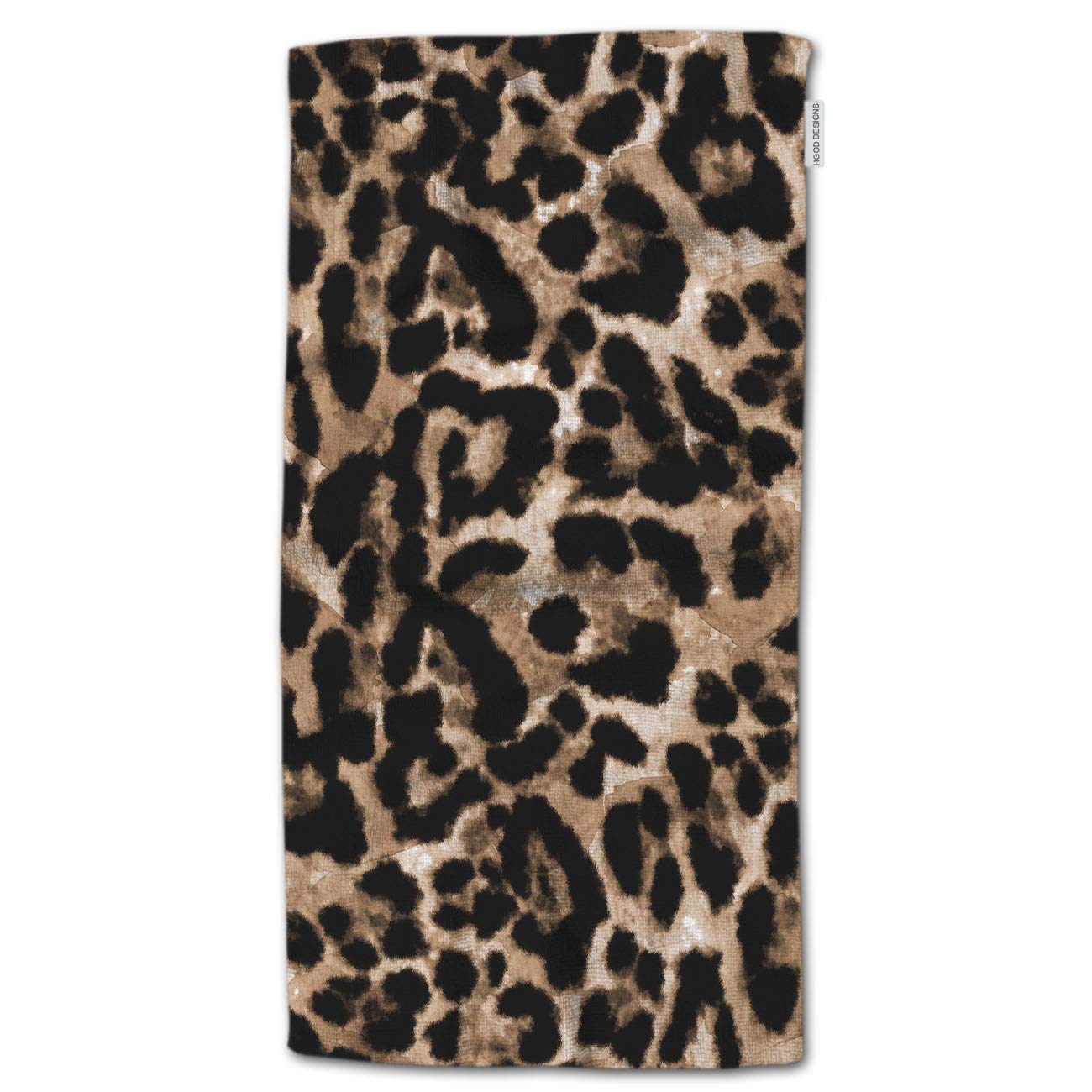 HGOD DESIGNS Leopard Print Bath Towel - Hand Painted Watercolor Animal Skin Design, Ultra Soft Premium Microfiber (64x32 Inches) for Bathroom, Spa & Beach | Luxury Bath & Pool Towel for Women & Men