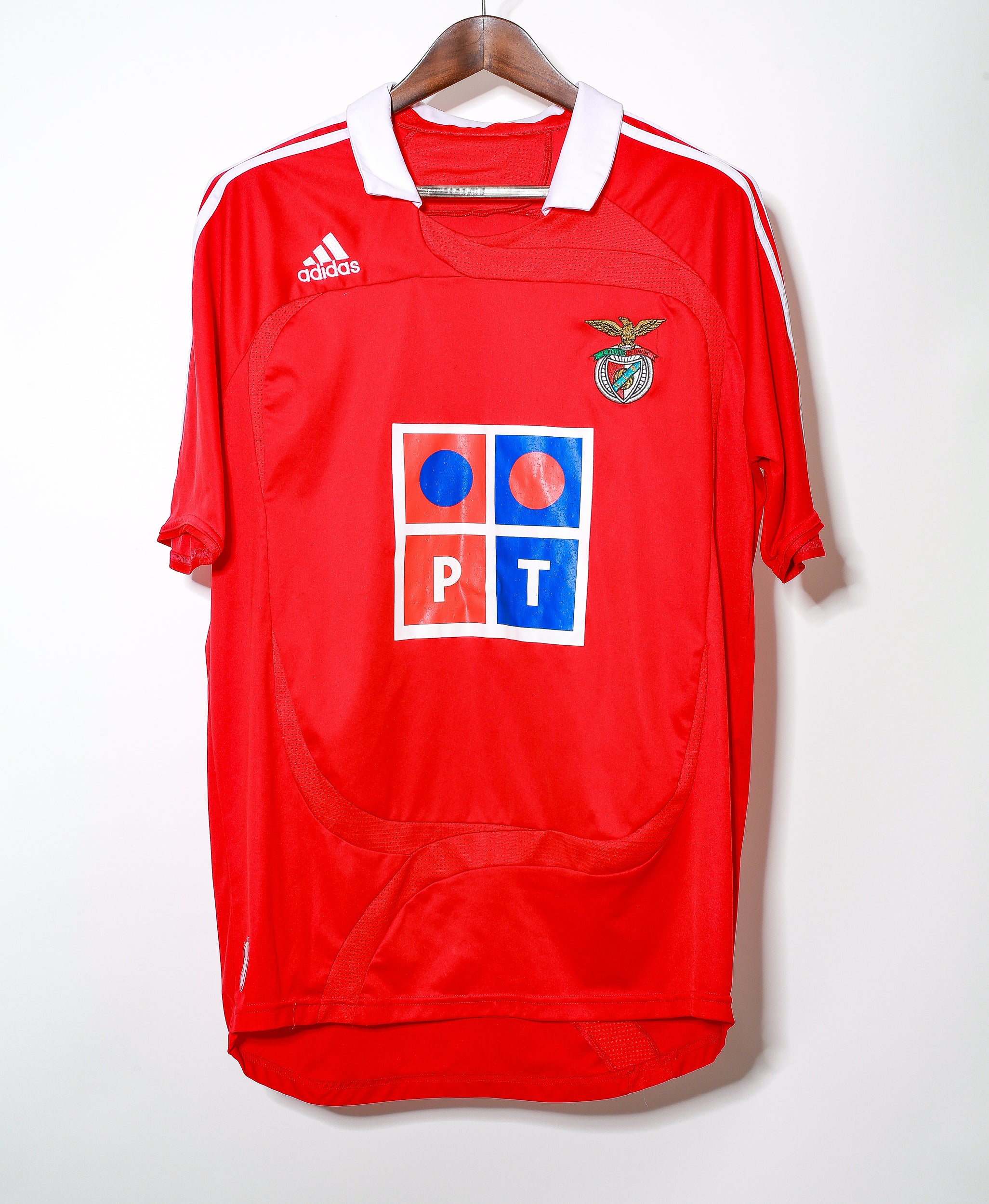 2007-2008 Benfica Home Jersey Size L - Authentic Soccer Jersey for Fans & Collectors - Perfect for Match Days, Gifts & Memorabilia