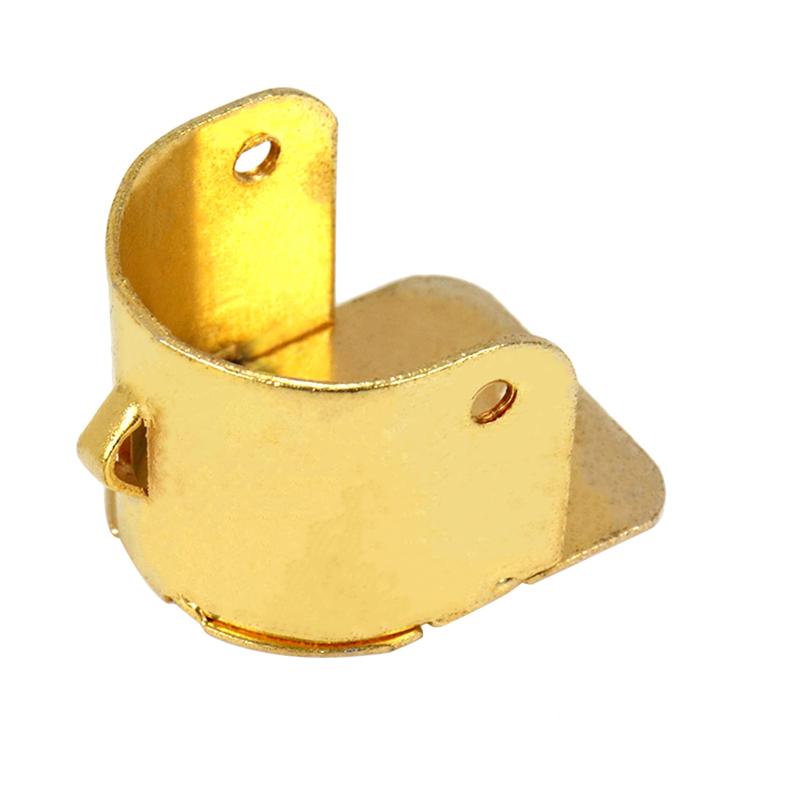 Coshar 6-Pack Closet Rod Brackets - Heavy Duty Curtain Pole Sockets with Screws for 1 Inch Diameter Rods (Sand Gold) - Perfect for Wardrobe Organization & Window Curtain Installation