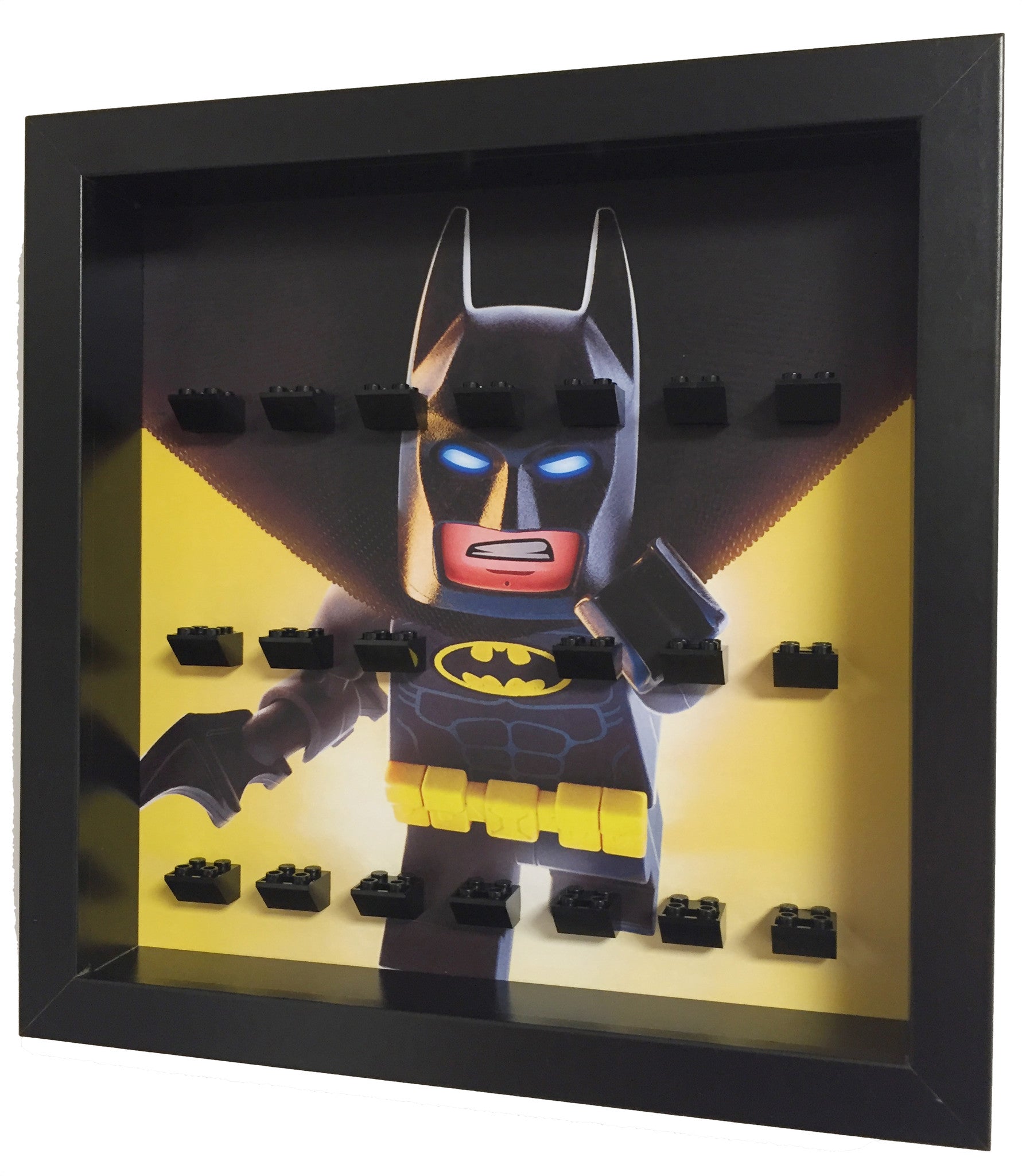 The Lego® Batman Movie Minifigures Display Frame - Collectible Minifigure Showcase for LEGO Fans | Perfect for Home Decor, Office Display & Gift Giving