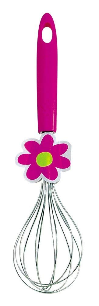 Pink Flowers Whisk - Premium Baking Tool for Mixing Cake Batter, Frosting & Dough | Perfect for Home Bakers & Professional Chefs