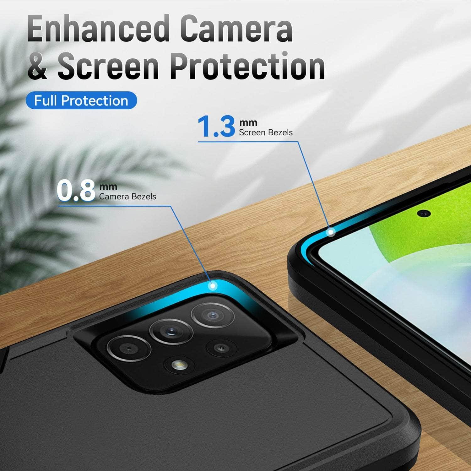 Shockproof Protective Case for Samsung Galaxy A53 with Precise Cutouts - Perfect for Outdoor Activities, Travel, and Daily Use