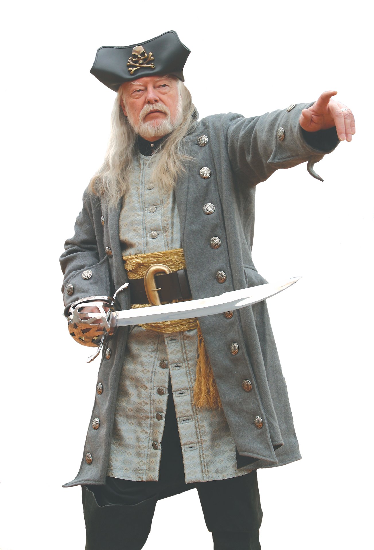 Authentic Buccaneer Wool Pirate Coat - Vintage Pirate Costume for Halloween & Cosplay - Perfect for Pirate Themed Parties & Renaissance Fairs