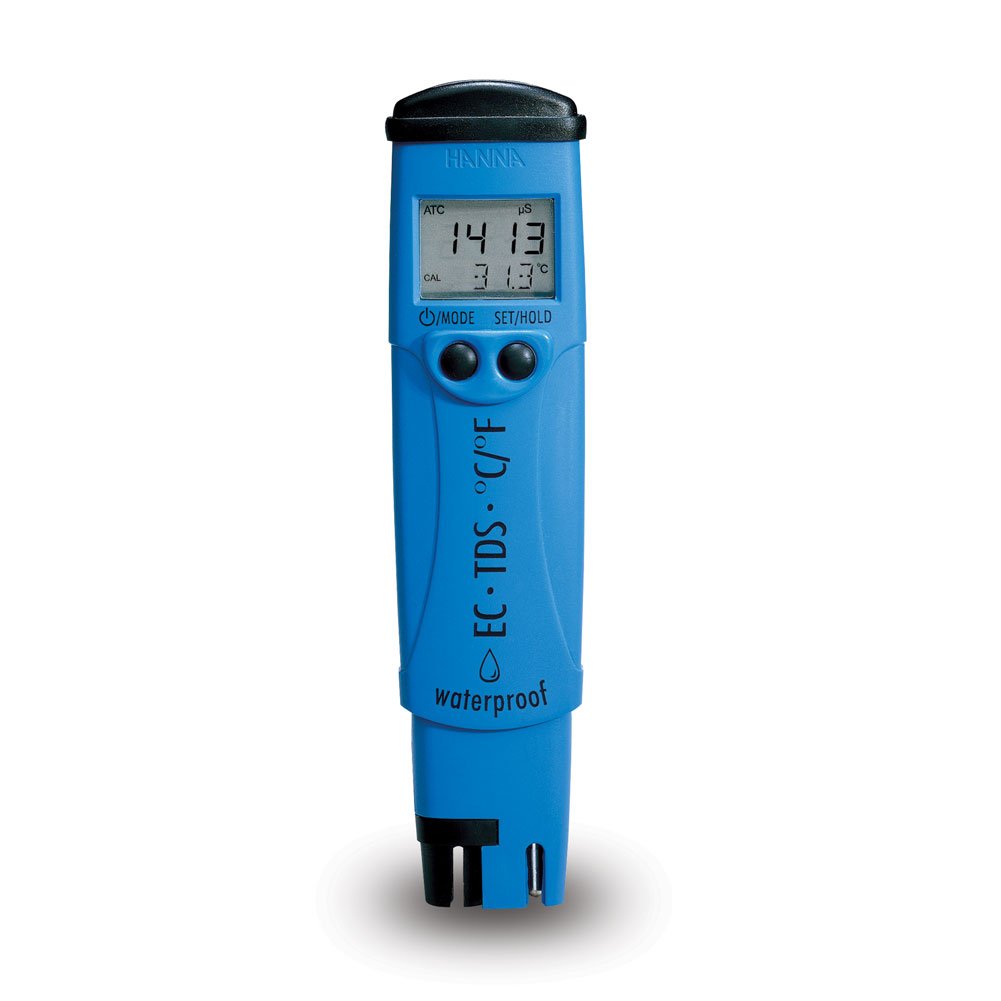 HANNA Instruments HI98311 DiST5 Waterproof EC/TDS/Temperature Tester - Digital Conductivity Meter for Pools, Aquariums, Hydroponics & Drinking Water Testing