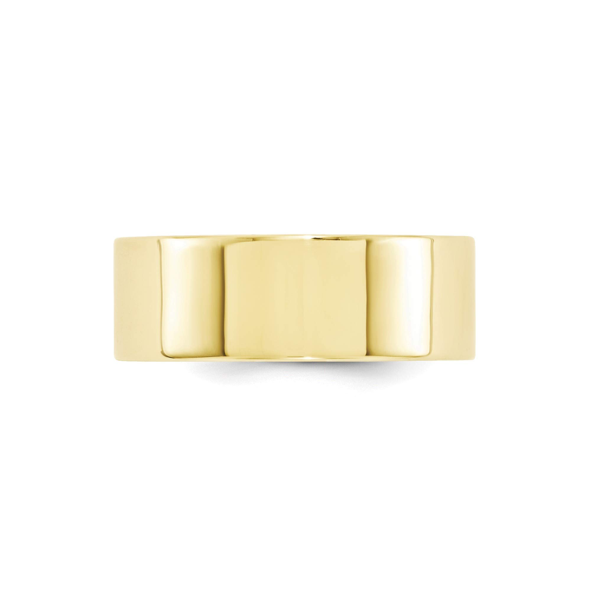 10k Yellow Gold 8mm Comfort Fit Band - Size 13 for Men