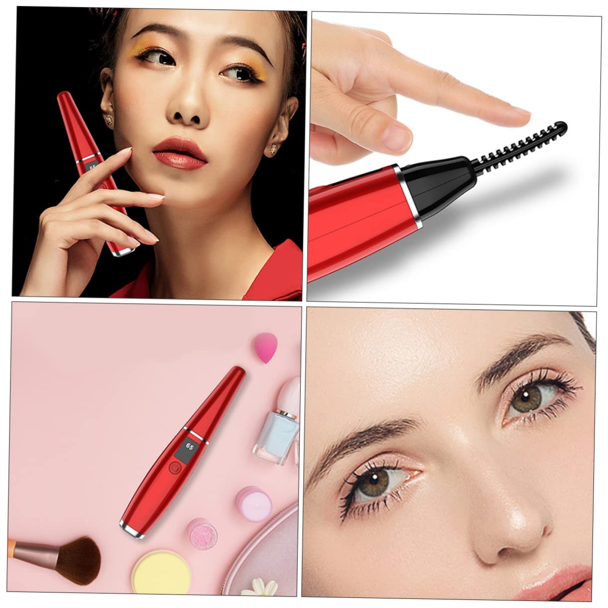 BIUDECO Professional Fast Heating Electric Eyelash Curler - 10 Second Quick Heat, Rechargeable & Compact for Travel - Perfect for Home, Salon, and On-the-Go Makeup Styling