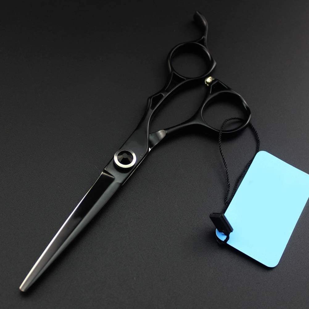 Professional Hair Cutting Scissors Set - 6 Inch Barber Shears, Thinning Shears & Razor with Case - Perfect for Salon, Home Haircuts & Styling