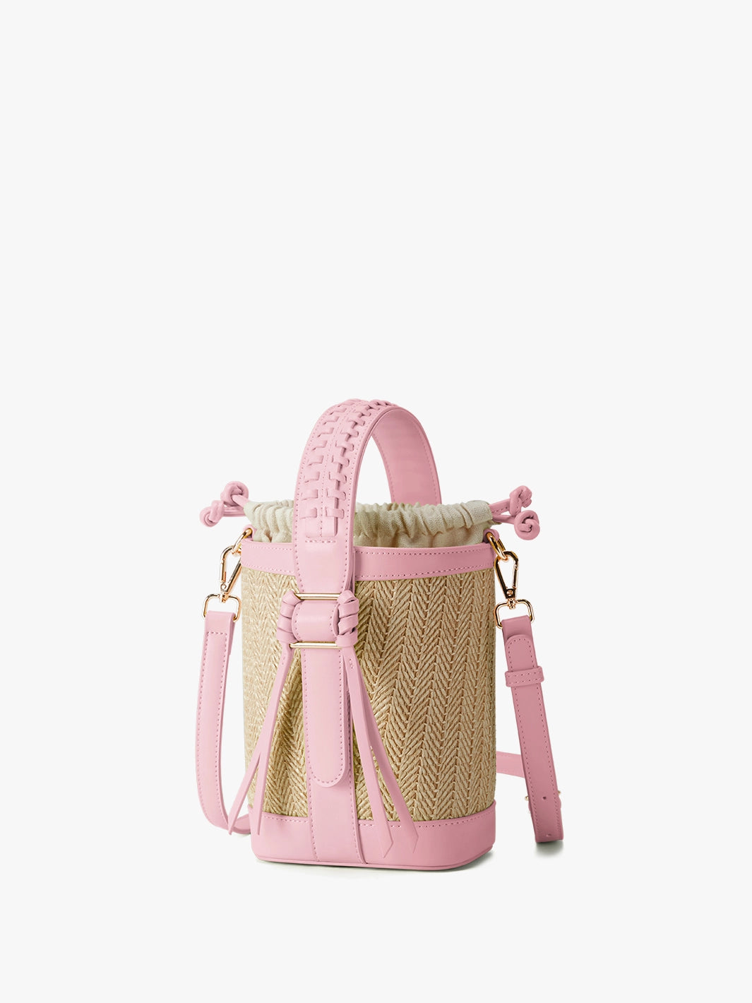 Stylish Marina Raffia Straw Bucket Bag for Women - Summer Beach Tote, Boho Chic Handbag for Travel, Shopping & Outdoor Activities
