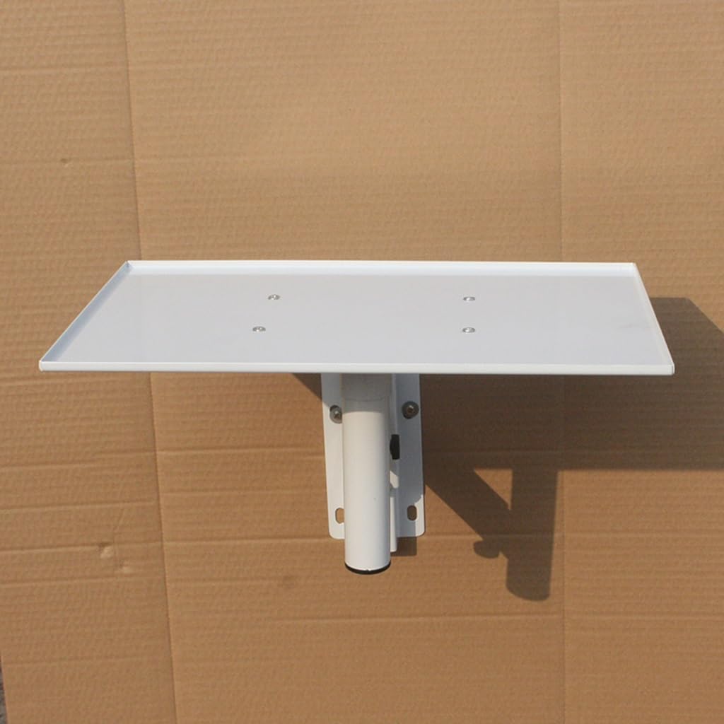 Universal White Projector Tripod Stand & Wall Mount Bracket - Adjustable Hanger for Speakers & Projectors - Perfect for Home Theater, Classroom, and Office Presentations