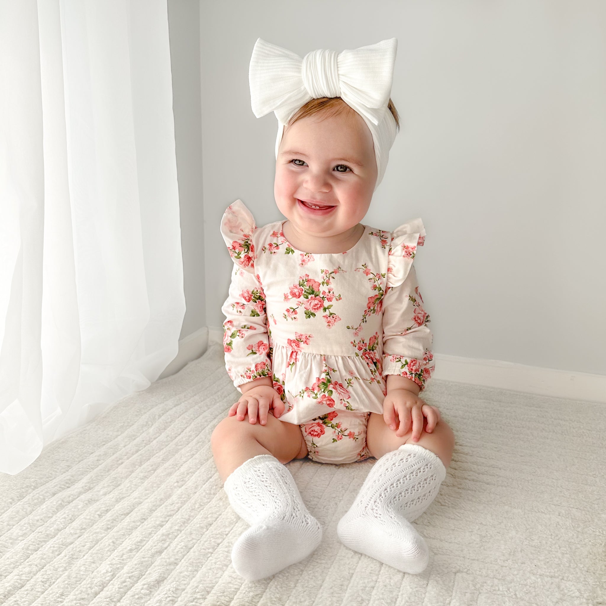 Lena Long Sleeve Zipper Romper - Stylish & Comfortable Baby Jumpsuit for Boys & Girls | Perfect for Playdates, Photoshoots & Everyday Wear