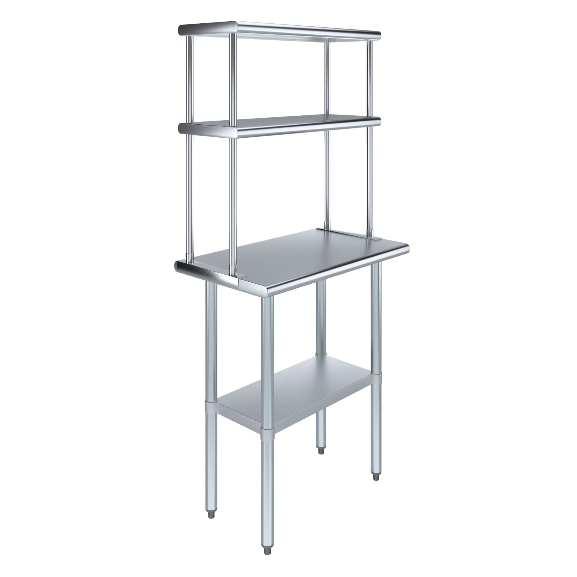 AmGood 18x30 Inch Stainless Steel Work Table with 12