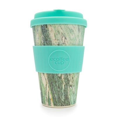 Marmo Verde Ecoffee Cup - Reusable Coffee Cup with Lid, 12oz Travel Mug, BPA-Free & Eco-Friendly - Perfect for Office, Commute, and Outdoor Adventures
