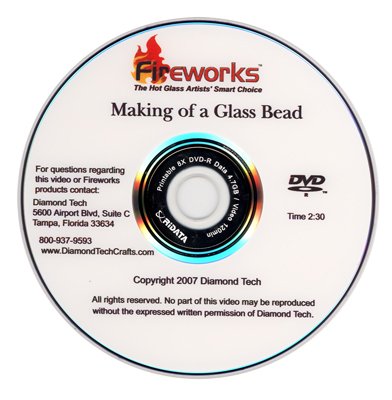 Fireworks Beginner's Bead Making Kit with Tools, Glass Rods & Instructional DVD - Perfect for DIY Jewelry, Home Decor & Craft Projects