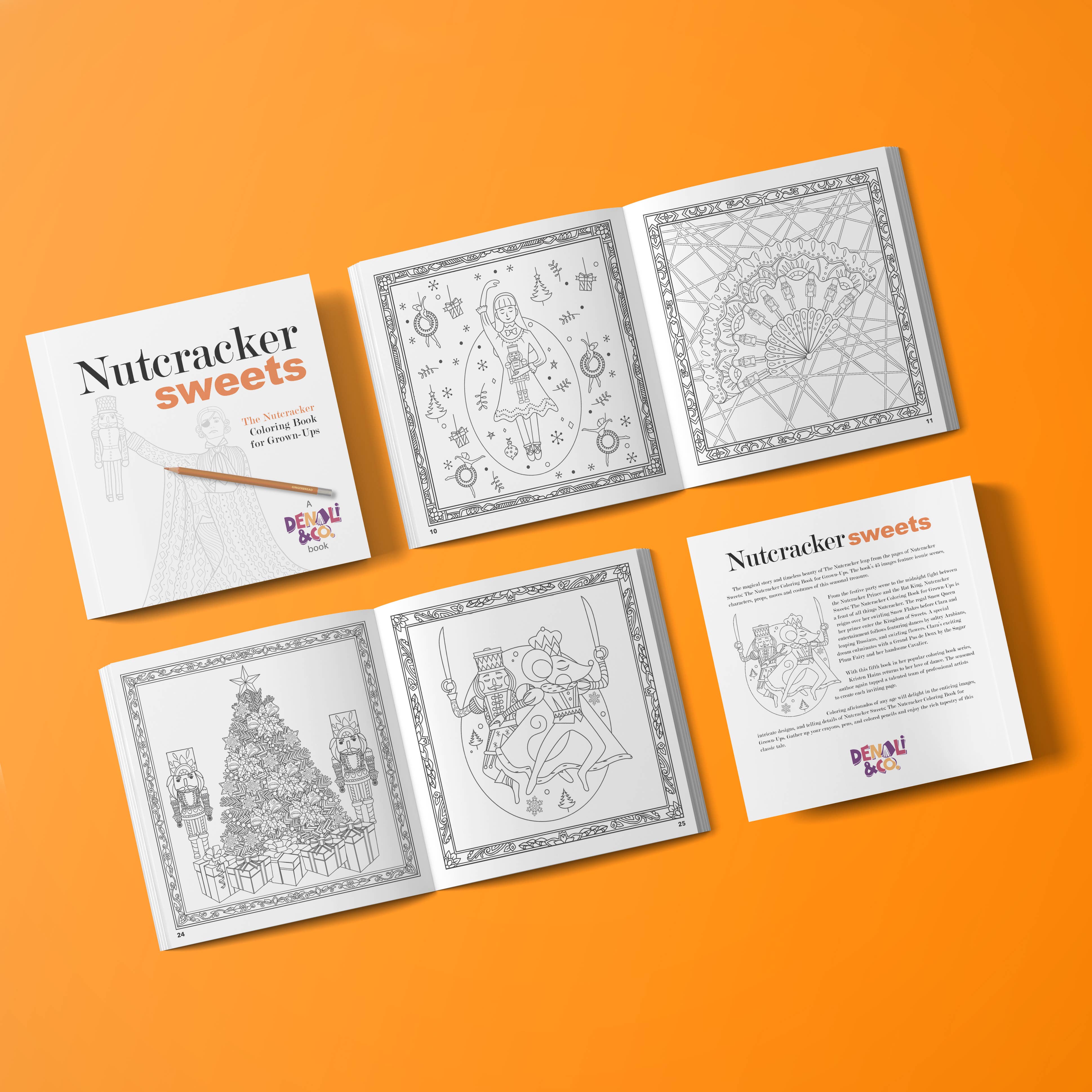 Nutcracker Coloring Book for Adults & Kids - Christmas Holiday Stress Relief & Creative Fun | Perfect for Gifts, Relaxation & Family Activities
