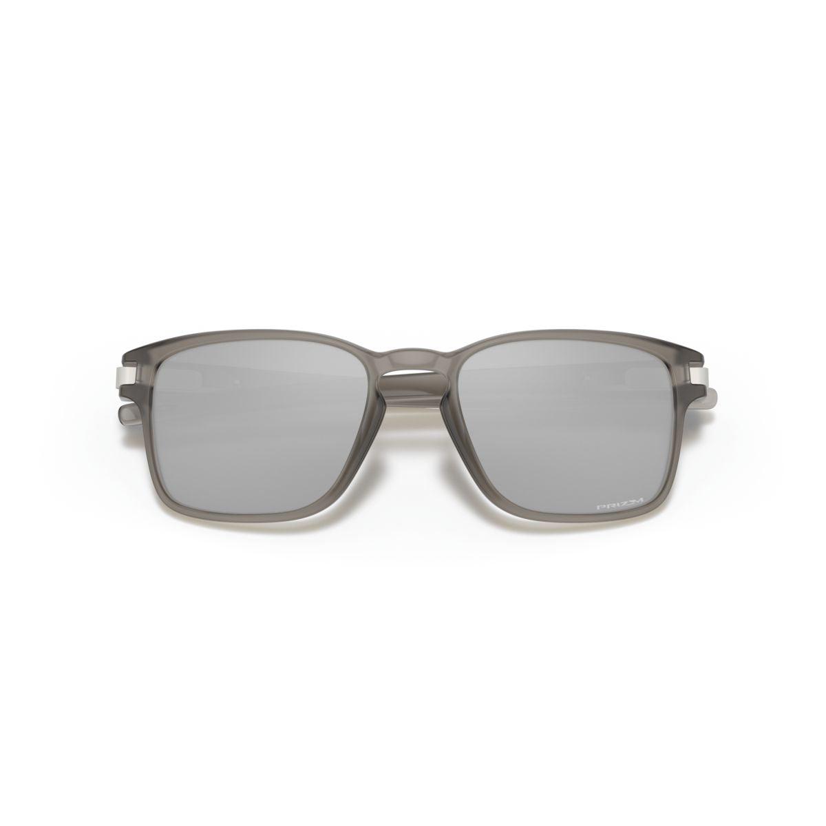 Oakley Latch Squared Sunglasses - Asian Fit Matte Grey Ink Frame with Prizm Black Lenses (Model 0OO9358 935814) - Perfect for Running, Cycling & Outdoor Sports