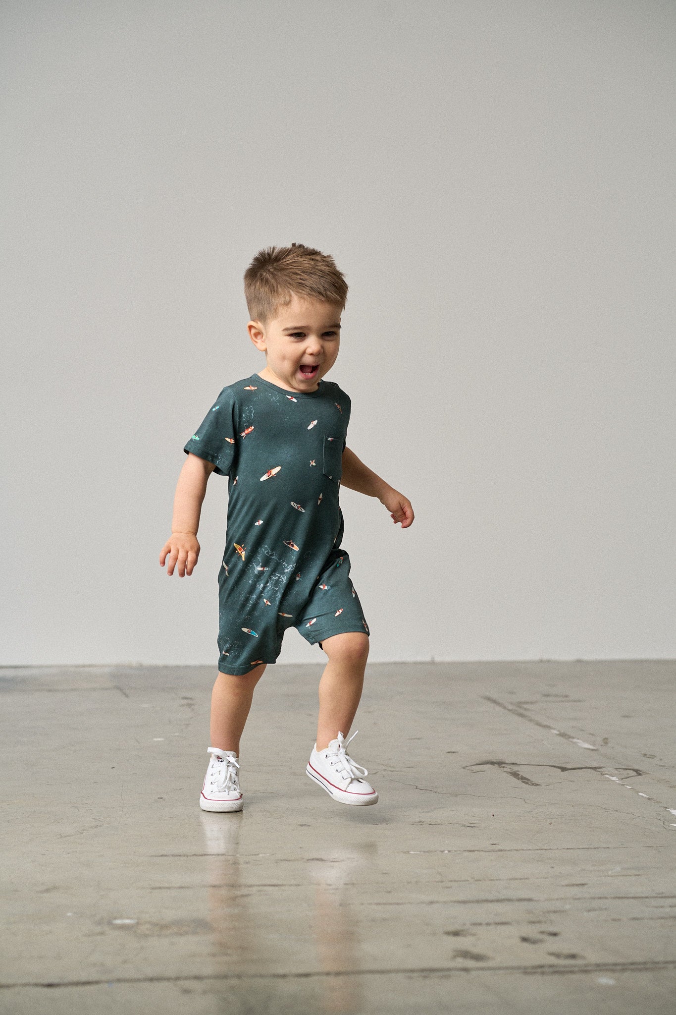 Surf Squad Shortie Romper - Stylish & Comfortable Baby Girls' One-Piece Swimsuit for Beach, Pool & Summer Play
