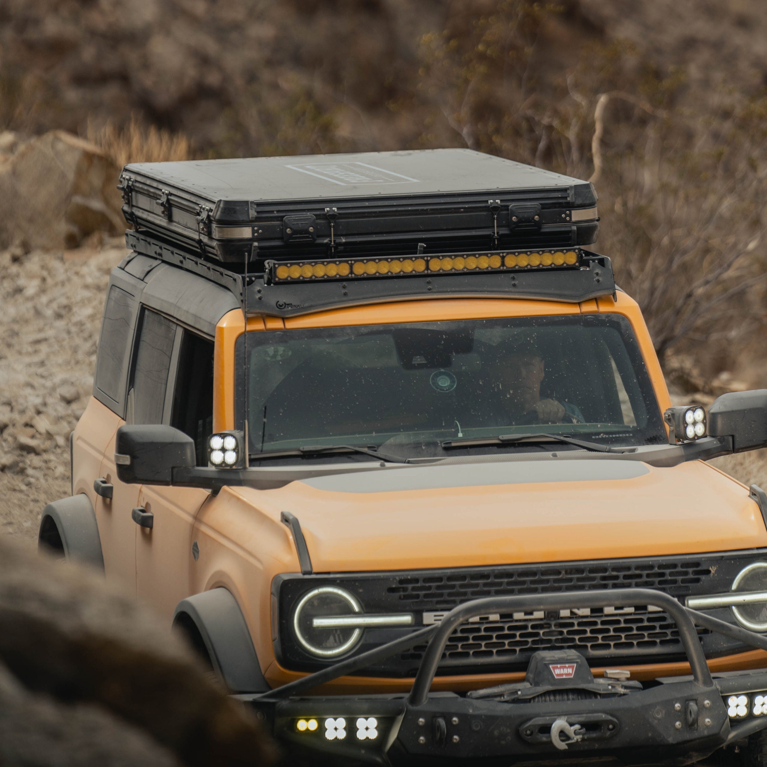 2022-2023 Ford Bronco Prinsu Roof Rack - Heavy Duty Aluminum Cargo Rack for Off-Road Adventures & Camping Gear Storage