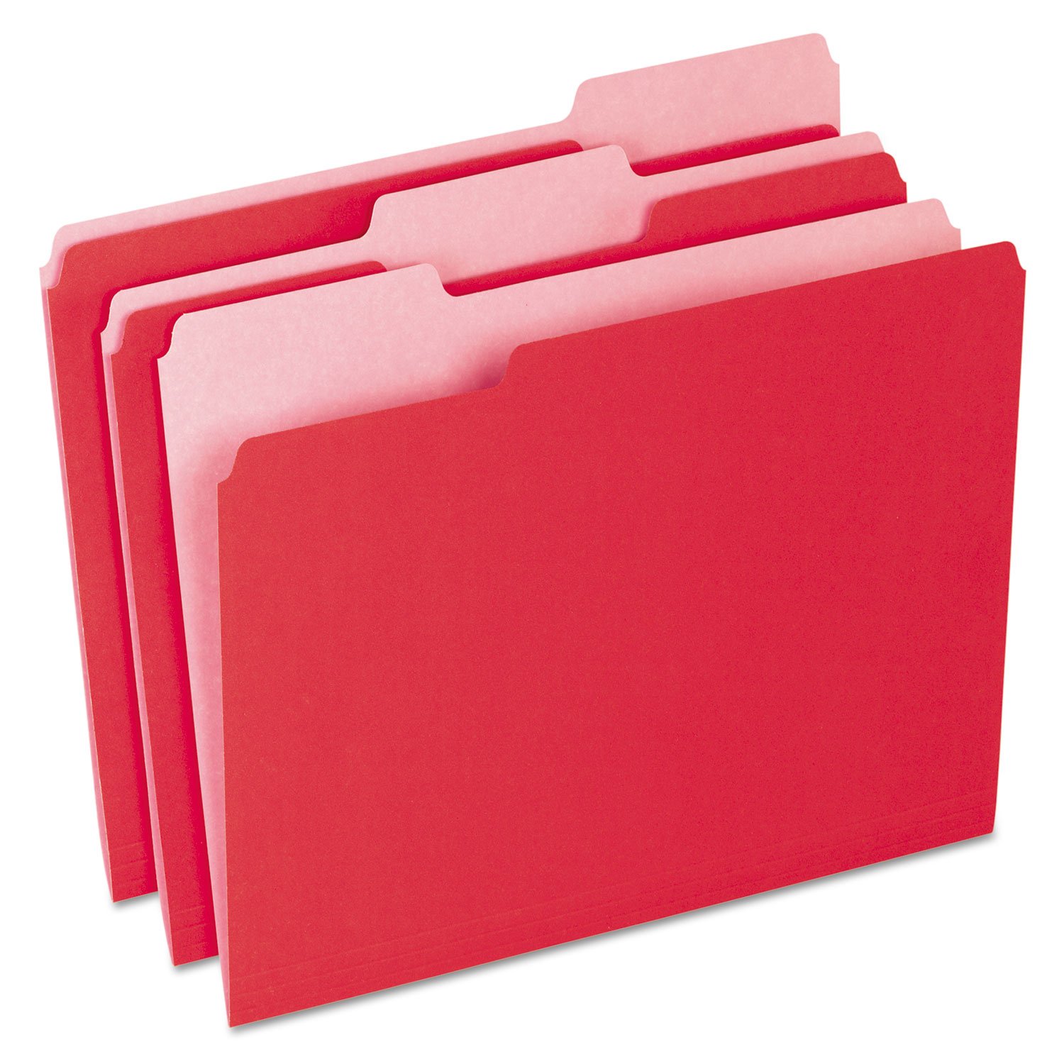 Pendaflex 15213RED 1/3 Cut Letter Size File Folders - 100 Pack, Vibrant Red for Office Organization | Perfect for Filing, Document Storage & Office Supplies