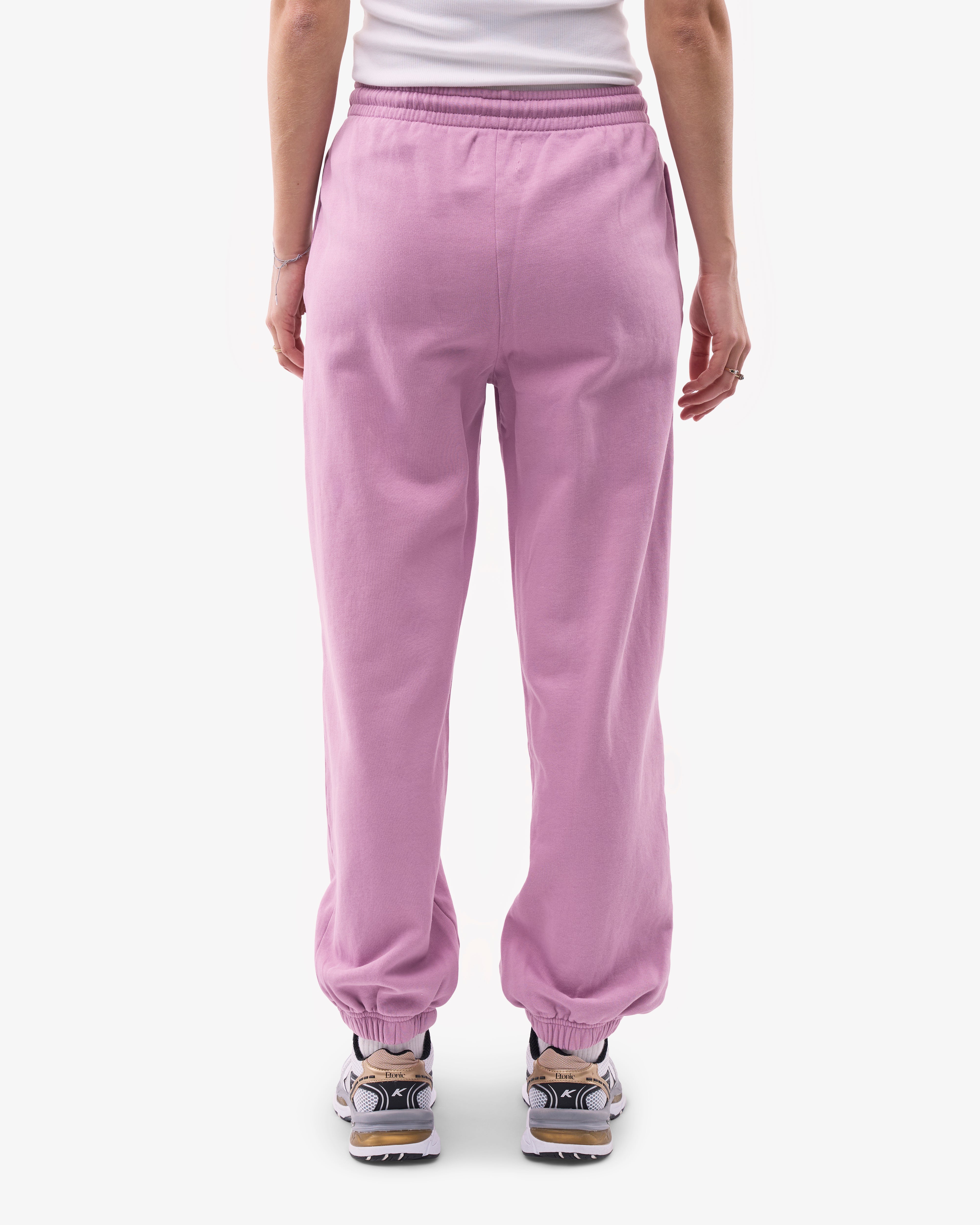 Organic Relaxed Sweatpants for Women - Soft Cotton Casual Lounge Pants with Cherry Blossom Print - Perfect for Yoga, Home Wear and Relaxation