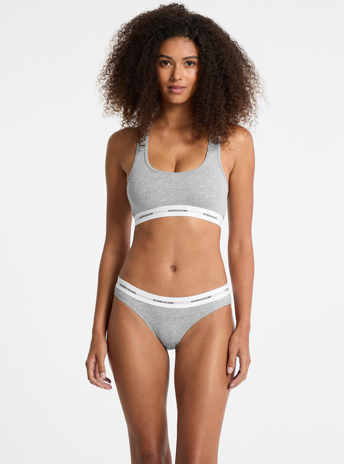 Guess Jeans Grey Brief - Women's Cotton Underwear for Everyday Comfort | Perfect for Casual Wear & Lounge
