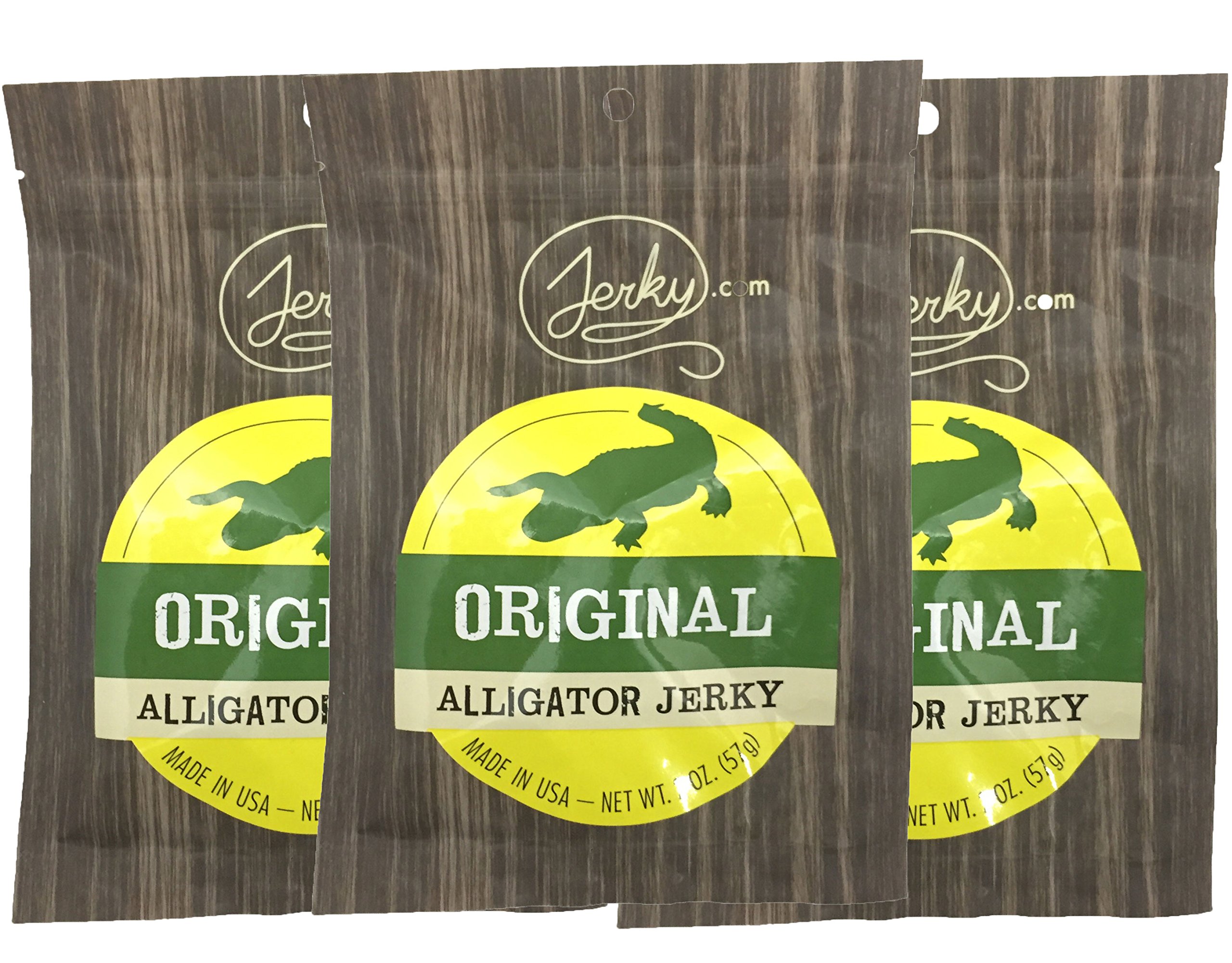 Premium Alligator Jerky - Wild Game Meat Snacks | High-Protein, All-Natural, No Preservatives | Healthy Protein Snacks for Adults | 1.75 oz (3-Pack) | Perfect for Camping, Hiking & Keto Diet