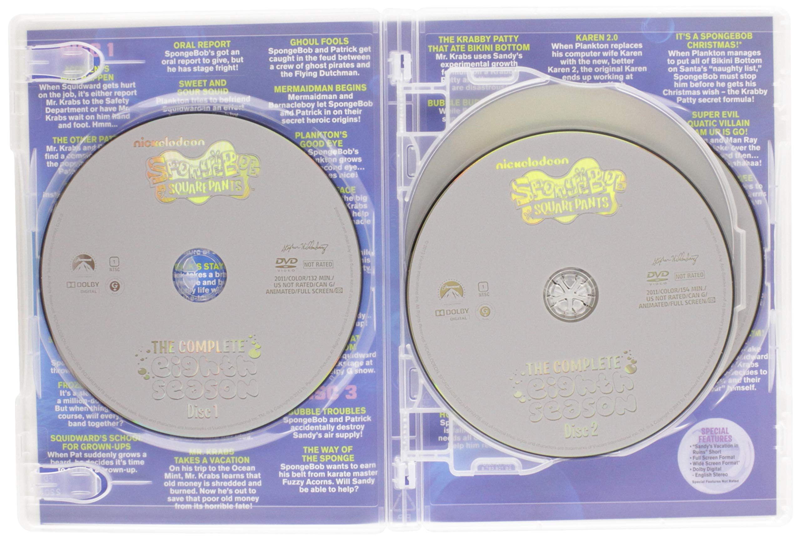 SpongeBob SquarePants Season 8 DVD - Complete Episodes Collection | Funny Cartoon Series for Kids & Adults | Perfect for Family Movie Nights & Birthday Gifts