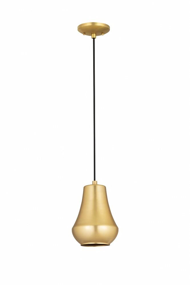 Franklin Restoration Collection LED Mini Pendant Light - 654-1P-SG-7-LED Modern Lighting Fixture for Kitchen Island, Dining Room, or Entryway Decor
