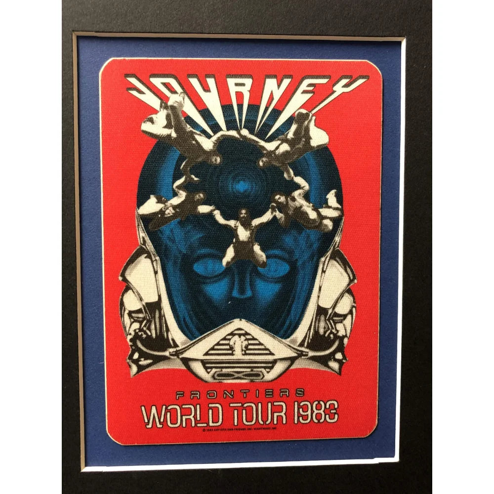 Journey Band Signed 8x10 Photo Framed with JSA COA & Tour Pass - Neal Schon, Ross Valory Memorabilia - Perfect for Music Collectors & Rock Fans Display