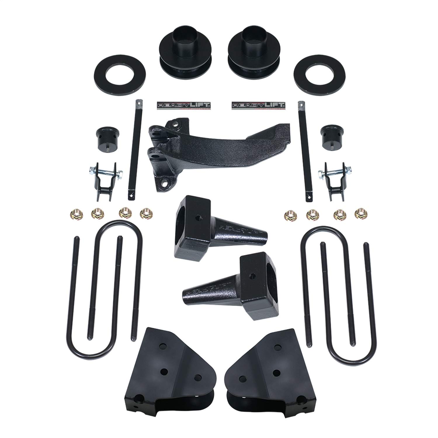 ReadyLift 69-2734 3.5'' SST Lift Kit with 4'' Flat Blocks for 2-Piece Drive Shaft (No Shocks Included) - Perfect for Off-Road Trucks & SUVs, Heavy-Duty Towing & Enhanced Ground Clearance