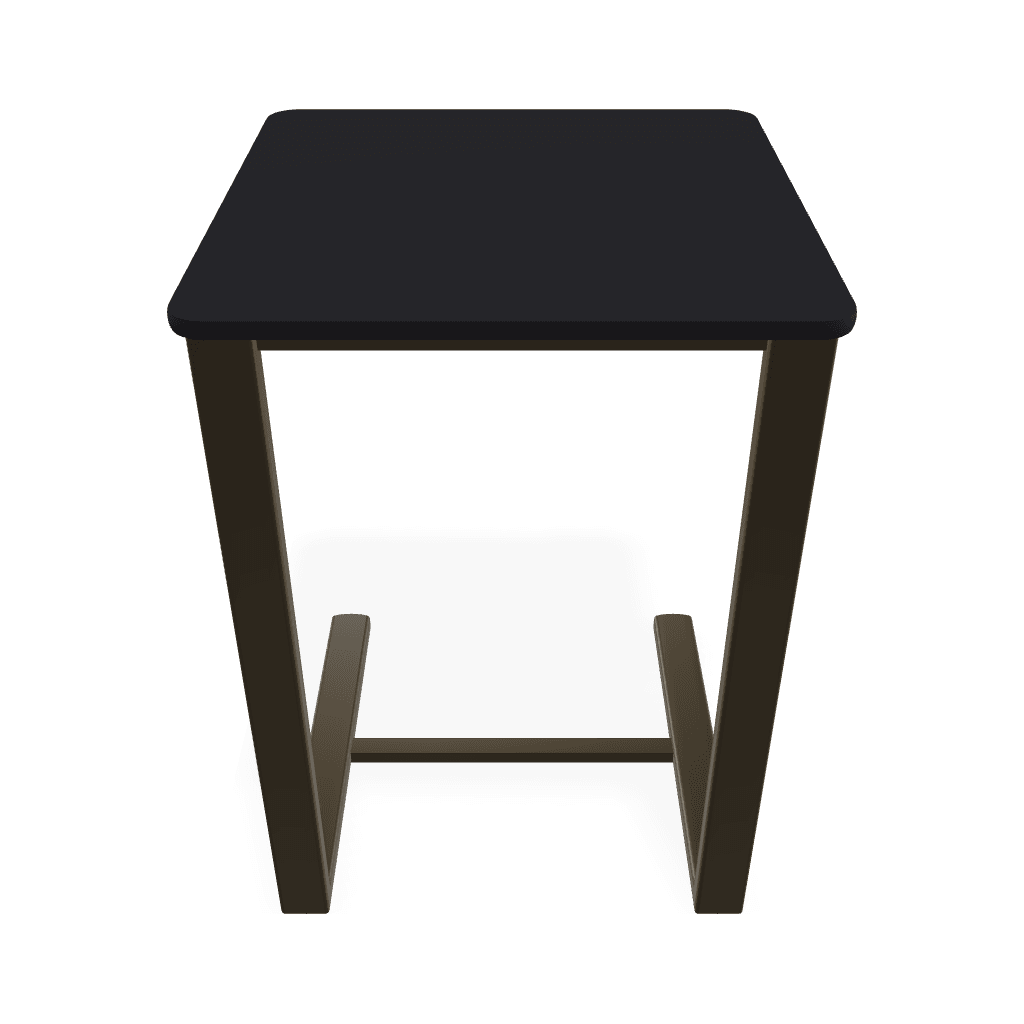 17.5 Inch Square Marine Grade Polymer Outdoor Side Table - Waterproof & Durable for Patio, Poolside, Deck, and Garden Use