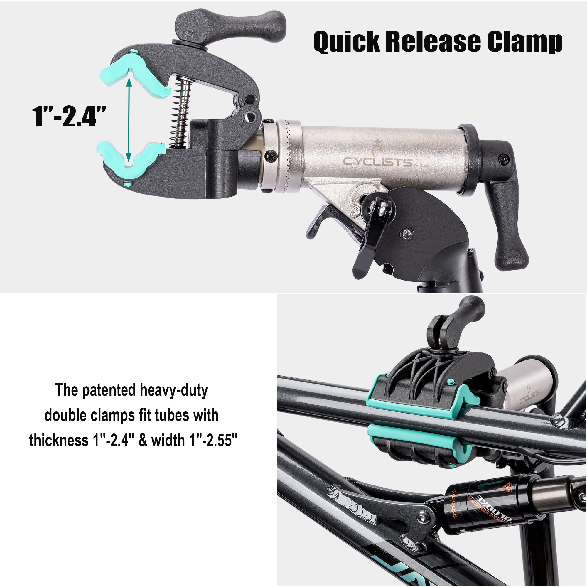 Cyclists Bike Repair Stand (Max Load 110lbs) - Heavy Duty Bicycle Maintenance Stand for E-Bikes, Mountain Bikes & Road Bikes - Perfect for Home Mechanics & Bike Shops - Ideal for Tuning, Cleaning & Repairing Bicycles