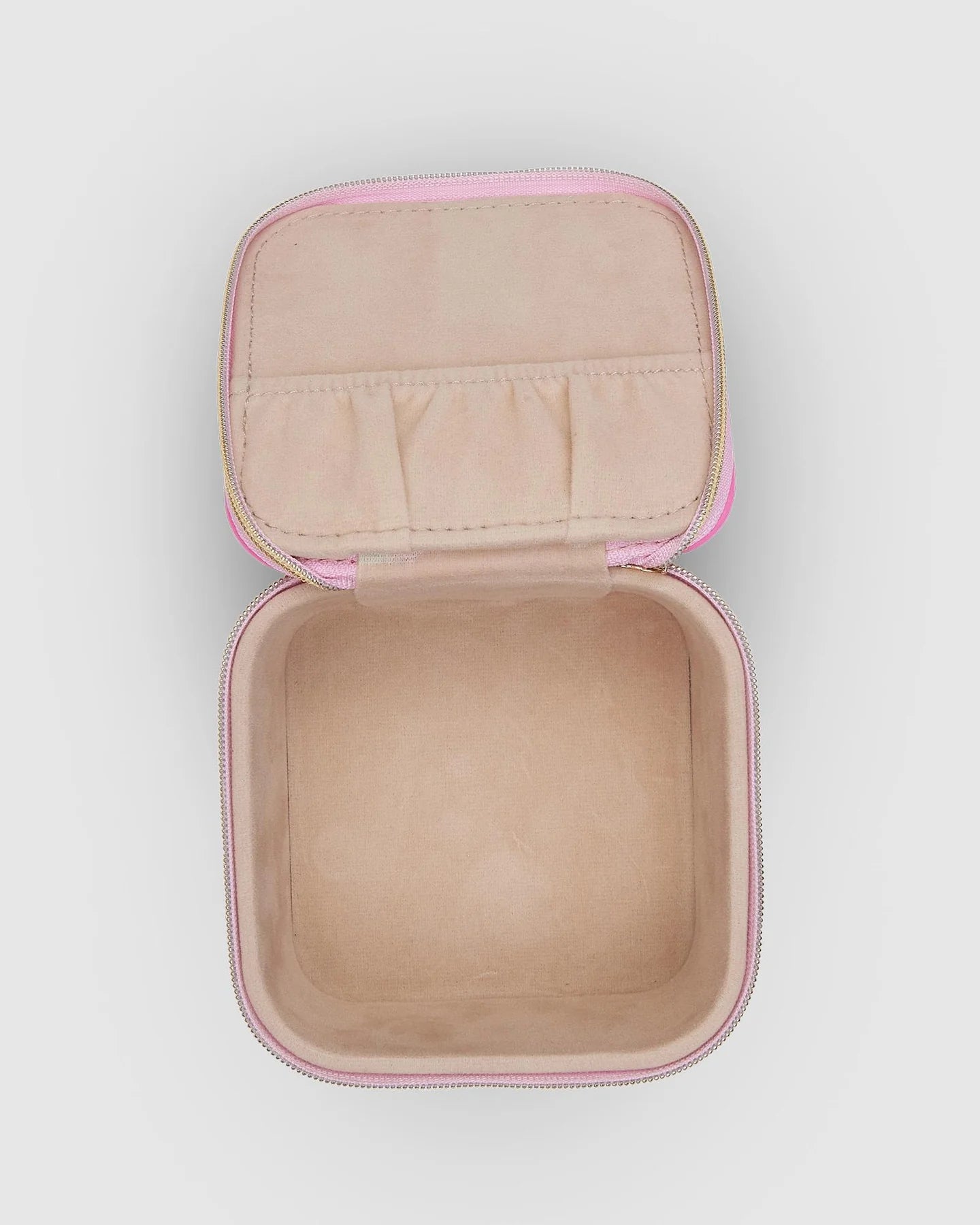 Louenhide Pink Gingham Beau Jewelry Box - Elegant Storage for Necklaces, Rings & Earrings - Perfect for Bedroom Vanity, Gift Giving & Travel