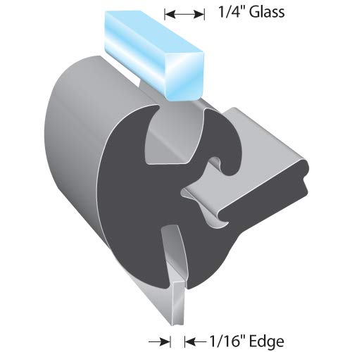 EPDM Rubber Window Locking Gasket Seal - 1/4