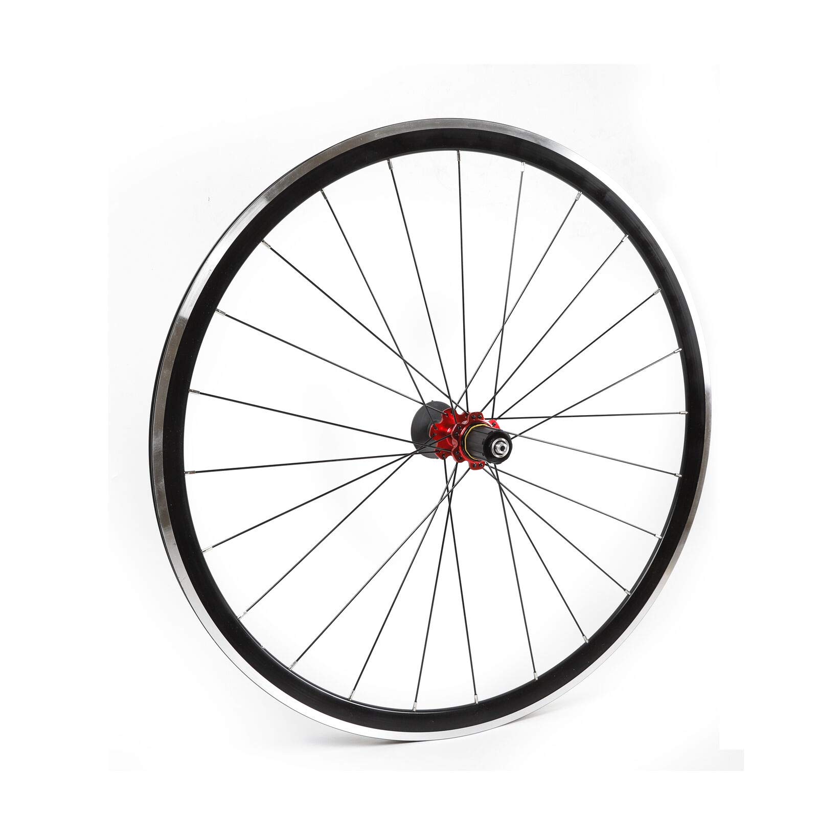 TBVECHI 700C Road Bike Wheelset - 20 Spoke Front & 24 Spoke Rear Wheels with 7075 Hub, Rim Brake & Freewheel - Perfect for Road Cycling, Commuting & Training