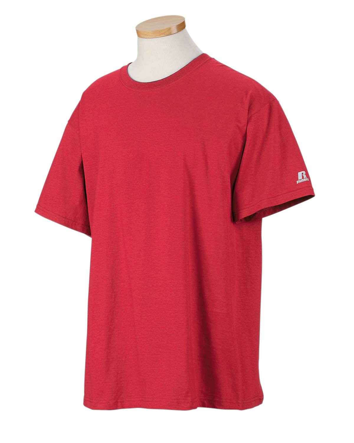Russell Athletic Men's Basic Cotton T-Shirts - Soft Breathable Crew Neck Tees for Casual Wear, Gym & Everyday Comfort | Pack of 3