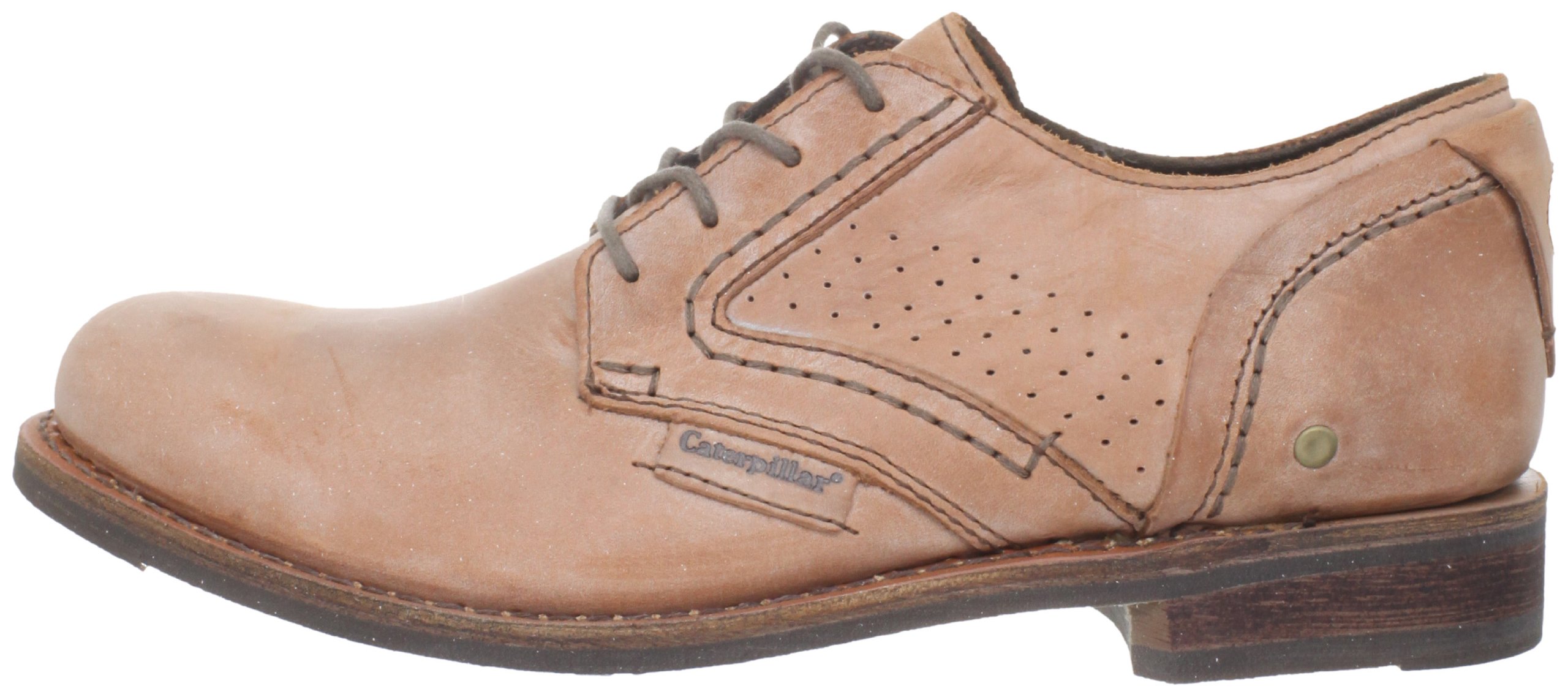 Caterpillar Men's Barney Oxford Work Shoes - Durable & Comfortable Leather Shoes for Construction & Outdoor Work | Perfect for Job Sites, Hiking & Casual Wear