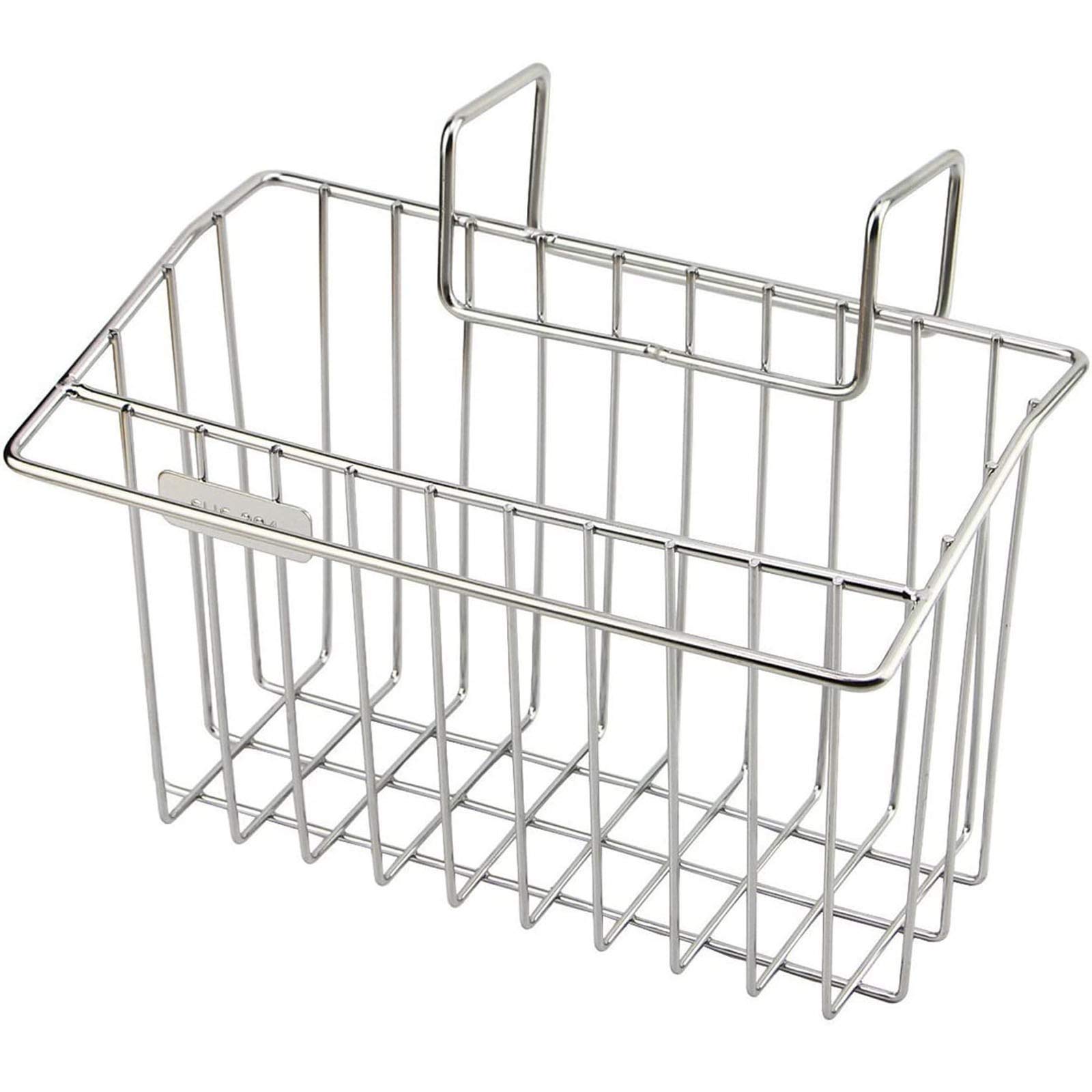 Premium 304 Stainless Steel Hanging Sponge Rack for Kitchen - Dish Drying Organizer, Countertop Storage Basket for Sponges, Brushes & Utensils - Ideal for Kitchen, Dining & Bar Counter Organization