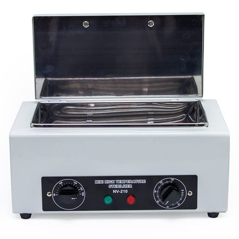 300W Mini High Temperature Dry Heat Sterilizer Box - Professional Autoclave for Nail Salon Tools | Portable UV Sterilization for Manicure, Pedicure & Beauty Equipment | Perfect for Salons, Spas & Home Use