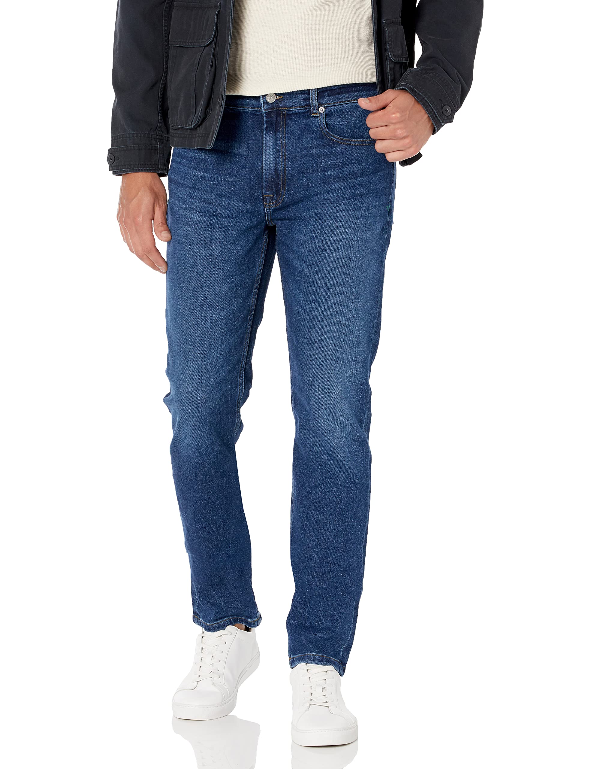 Lacoste Men's Slim Fit Stretch Denim Jeans - Comfortable & Stylish Casual Pants for Work, Travel & Everyday Wear
