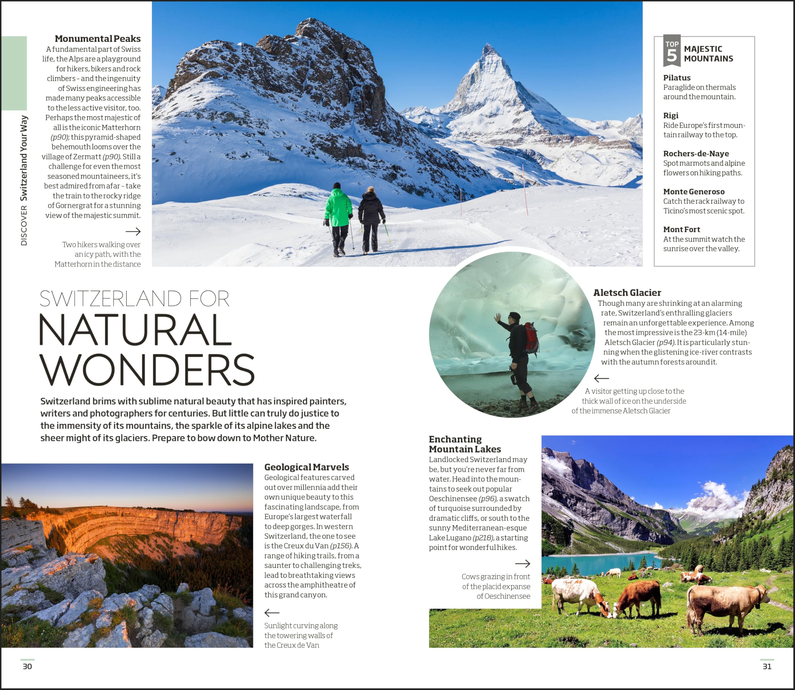 DK Switzerland Travel Guide - Explore Swiss Alps, Cities & Culture | Perfect for Tourists & Adventure Seekers | Hiking, Skiing & Sightseeing Trips
