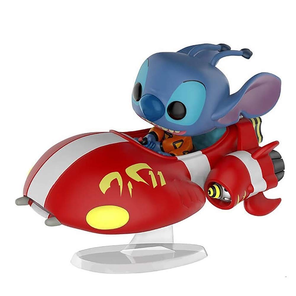 Funko Pop Disney Lilo & Stitch Vinyl Figure with Red Spaceship - Collectible Toy for Disney Fans, Home Decor, and Gift Giving