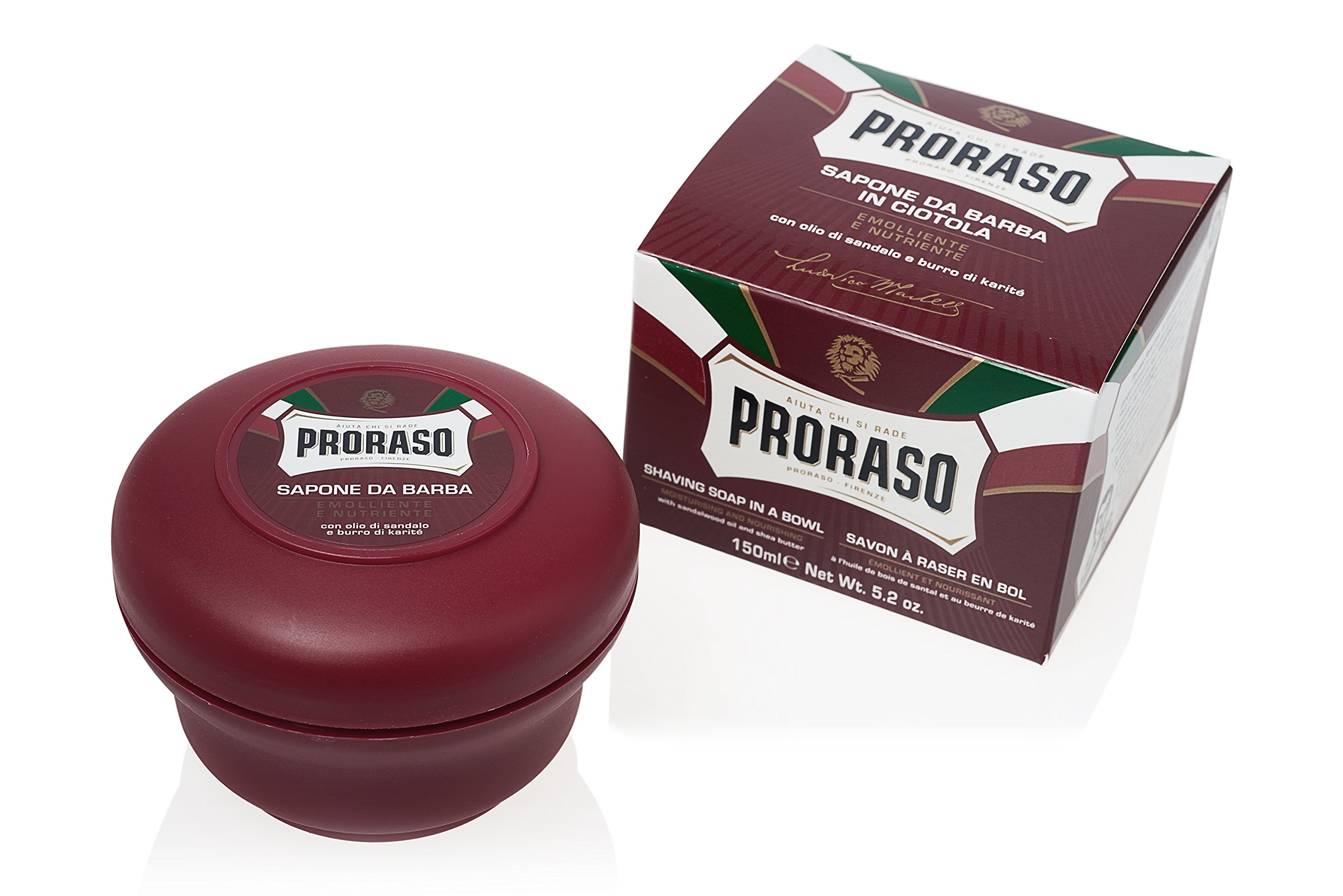 Proraso Shaving Soap for Men - Classic Barber Shaving Cream with Eucalyptus & Menthol - Perfect for Sensitive Skin & Close Shaves - Ideal for Daily Grooming & Professional Barbers