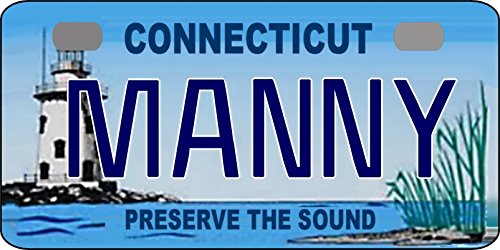 Custom Connecticut Sound Bicycle Replica License Plate - Personalized with Your Name - Perfect for Bike Decor, Gift for Cyclists & Collectors