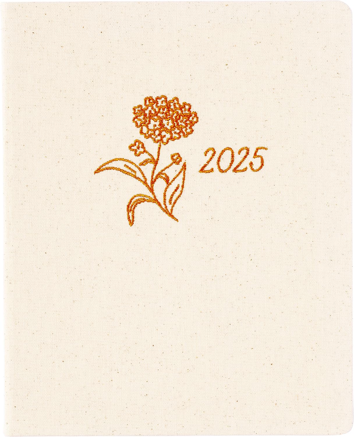 **Eccolo 2025 Large 12-Month Planner - Yearly, Monthly & Weekly Pages with Habit & Gratitude Tracker - Linen Flexi-Cover (8
