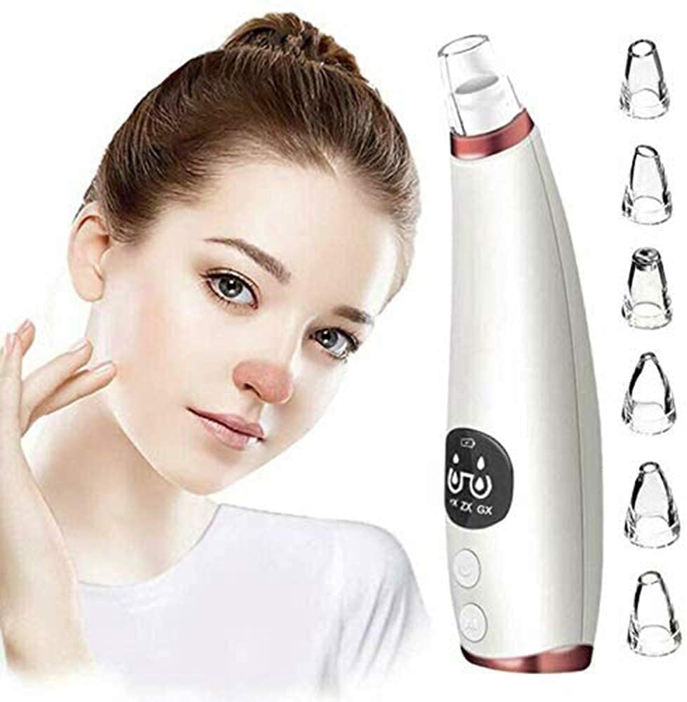 Electric Blackhead Remover Vacuum - USB Rechargeable Pore Cleaner with LED Display for Deep Cleansing | Perfect for Acne-Prone Skin & Daily Facial Care at Home