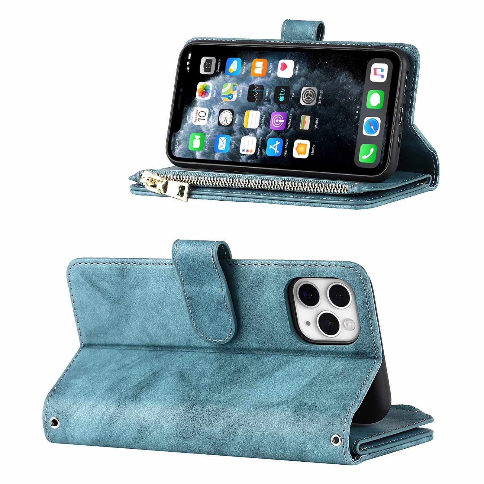 Premium PU Leather iPhone 11 Pro Max Wallet Case (6.7