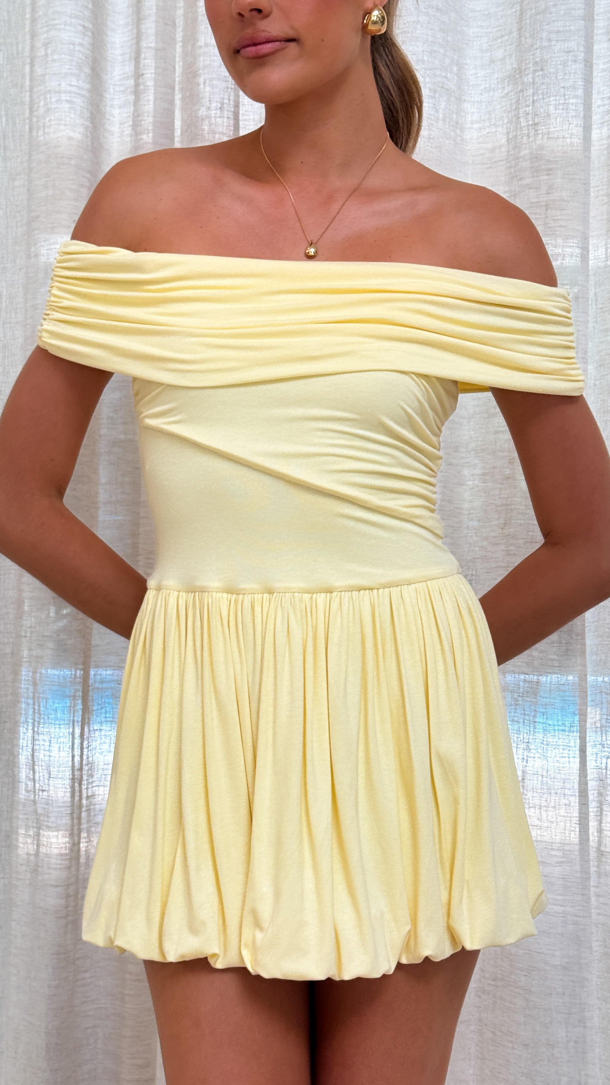 Manalla Mini Dress - Women's Summer Sleeveless Lemon Yellow Bodycon Dress for Party, Date Night & Beach Vacation